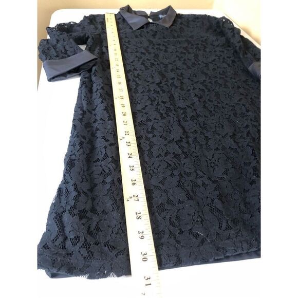 FOREVER 21 Black 3/4 Sleeve Lined Lace Dress Size S - Picture 9 of 12